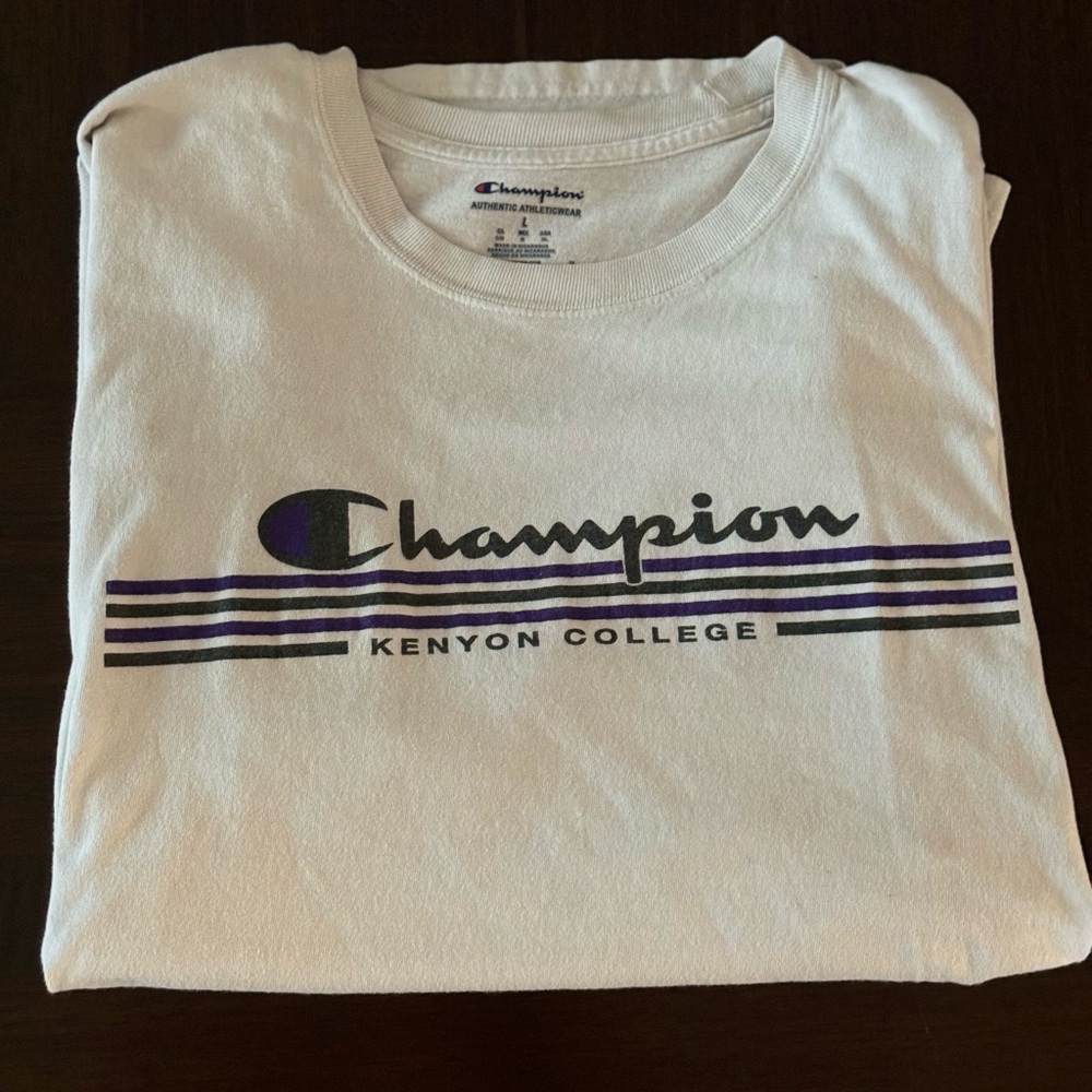 large kenyon college champion T-shirt